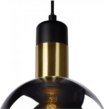 34438/28/65 JULIUS Подвесной светильник 1x E27 Ø 28cm Smoke Glass  - фотография 7