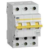 MPR10-3-050 Выключатель-разъединитель трехпозиционный ВРТ-63 3P 50А IEK
