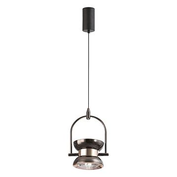 LSP-7139 Подвесной светильник, цвет основания - черный, плафон - стекло, 1х6W LED