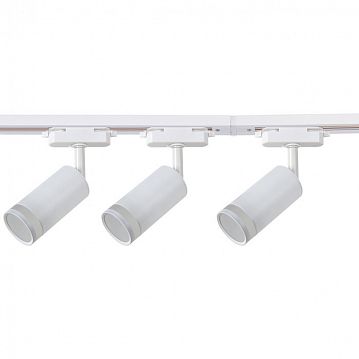 4029-3U Imago потолочный светильник L2010*W50*H188, 3*LED*6W, 300LM, 4000K, IP20, included; каркас белого цвета, в комплект трековой системы входят: 3 спота, шинопровод (2х1м) и коннектор, угол поворота до 90°  - фотография 2