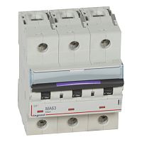 410255 Автоматический выключатель Legrand DX³ 3P 63А (MA) 50кА, 410255