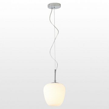 LSP-8400 LIMESTONE Подвесной светильник, цвет основания - хром, плафон - стекло (цвет - белый), 1x40W E27