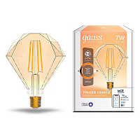 1350112 Лампа Gauss Smart Home Filament Diamond 7W 740lm 2500К E27 диммируемая LED 1/40