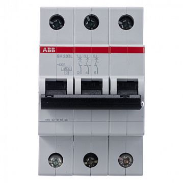 2CDS243001R0505 Автоматический выключатель ABB SH200 3P 50А (B) 4.5кА, 2CDS243001R0505  - фотография 4