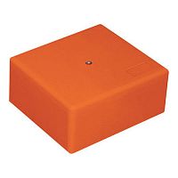 46201HF MB75 Коробка огн. E110, о/п 75х75х40мм, с гладкими стенками, без галогена, IP41, 2P, (1,5-6 мм2), цвет оранж. Экопласт