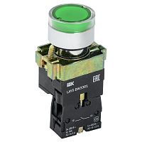 BBT50-BW-K06 Кнопка управления LAY5-BW3361 с подсветкой зеленый 1з IEK