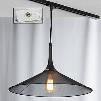 CHEEKTOWAGA Подвесной светильник, цвет основания - черный, плафон - металл (цвет - черный), 1x60W E27