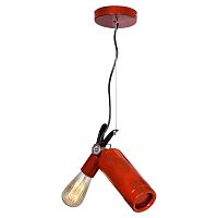 LSP-9545 SITKA Подвесной светильник, цвет основания - красный, 1x60W E27