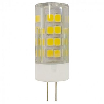 Б0027858 Лампочка светодиодная ЭРА STD LED JC-5W-220V-CER-840-G4 G4 5Вт керамика капсула нейтральный белый свет  - фотография 3