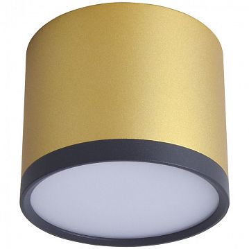 3082-2C Baral потолочный светильник D88*H75, LED*9W, 450LM, 4000K, IP20, included; накладной светильник, каркас сочетает в себе два цвета - золото и черный  - фотография 2