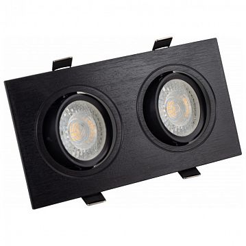 DK3022-BK DK3022-BK Встраиваемый светильник, IP 20, 10 Вт, GU5.3, LED, черный, пластик
