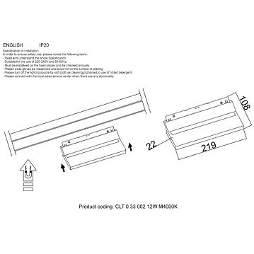 CLT 0.33 002 12W WH M4000K Светильник трековый магнитный CLT 0.33 002 12W WH M4000K  - фотография 3