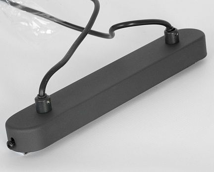 LSP-8790 Линейно-Подвесной светильник, цвет основания - черныйбронзовый, плафон - стекло (цвет - прозрачный), 2х9W E27  - фотография 5