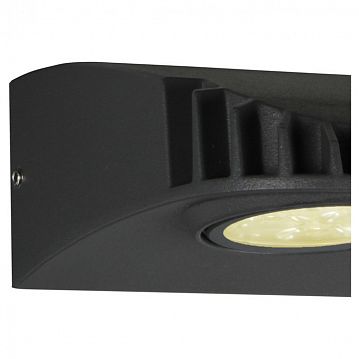 3029-1W Versus уличный светильник D116*W104*H62, 1*LED*7.5W, 750LM, 4000K, IP54, included; каркас черного матового цвета со стеклянным отражателем, IP54  - фотография 2
