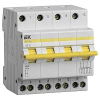 MPR10-4-040 Выключатель-разъединитель трехпозиционный ВРТ-63 4P 40А IEK