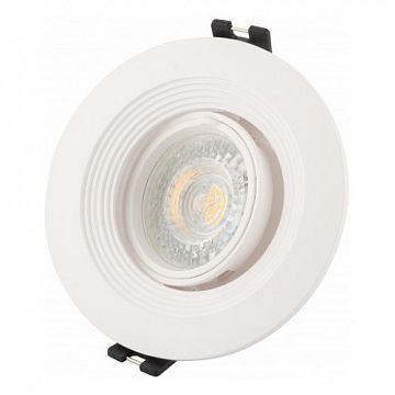 DK3029-WH DK3029-WH Встраиваемый светильник, IP 20, 10 Вт, GU5.3, LED, белый, пластик  - фотография 2