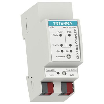 ITR901-0002 Линейный / магистральный  соединитель KNX - Line Coupler, телеграммы до 240 байт, LED индикация, на DIN рейку  - фотография 3