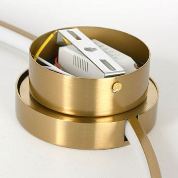 LSP-7111 Потолочный светильник, цвет основания - бронзовый, плафон - акрил (цвет - белый), 1х30W led  - фотография 3