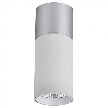 3071-1C Deepak потолочный светильник D50*H139, LED*5W, 350LM, 4000K, IP20, included; накладной светильник, каркас сочетает в себе два цвета - серебро и белый  - фотография 2