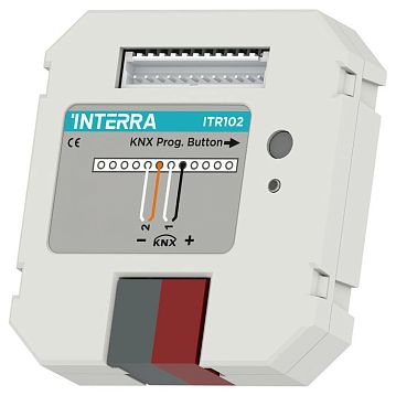 ITR102-0000 Модуль бинарных входов KNX (кнопочный интерфейс), 2 канала для беспотенциальных контактов, в установочную коробку  - фотография 2