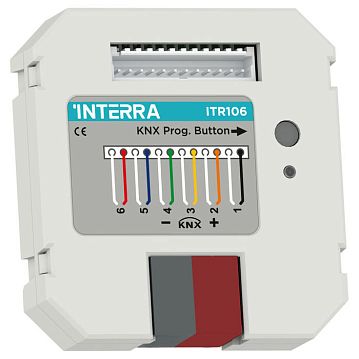 ITR106-0000 Модуль бинарных входов KNX (кнопочный интерфейс), 6 каналов для беспотенциальных контактов, в установочную коробку  - фотография 3