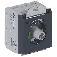 023018 Комплектующий блок для кнопок - Osmoz - для комплектации - с подсветкой - под винт - 230 В~ - 2Н.О. - зеленый - 3 поста