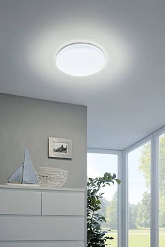 97871 97871 Светодиод. настенно-потолочный светильник FRANIA, 11,5W (LED), 1350lm, Ø280, H70, сталь, белый  - фотография 2