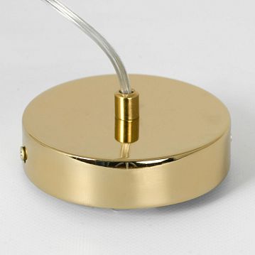 LSP-8838 Подвесной светильник, цвет основания - блестящее золото, плафон - стекло (цвет - белый), 1х40W E14  - фотография 7