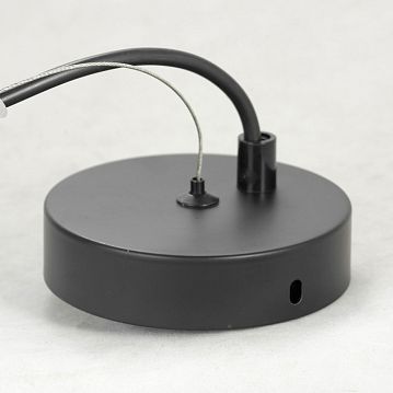 LSP-8408 BULLOCK Подвесной светильник, цвет основания - черный, плафон - металл (цвет - черный), 1x40W E27  - фотография 4