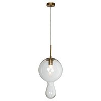 LSP-8497 Lowndes Подвесные светильники, цвет основания - бронзовый, плафон - стекло (цвет - прозрачный), 1x40W E27