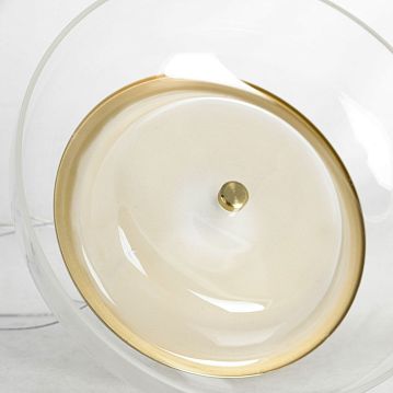 LSP-7062 Подвесной светильник, цвет основания - бронзовый, плафон - стекло (цвет - прозрачный), 1х5W Led  - фотография 2