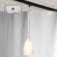 VARMO Подвесной светильник, цвет основания - матовый никель, плафон - стекло (цвет - белый), 1x40W E14