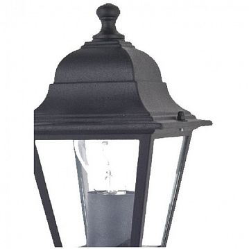 1812-1T Leon уличный светильник W150*H370, 1*E27*60W, IP44, excluded; металл черного цвета, плафон из прозрачного стекла  - фотография 2