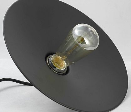 LSP-9601-3L Подвесной светильник, цвет основания - черныйбронзовый, плафон - металл (цвет - черный), 3х60W E27  - фотография 5