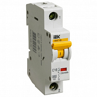 MVA41-1-016-C Автоматический выключатель IEK ВА47-60 1P 16А (C) 6кА, MVA41-1-016-C