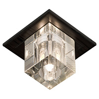 NOTTE DI LUNA Потолочный светильник, цвет основания - хром, плафон - стекло (цвет - прозрачный), 1x5W G9