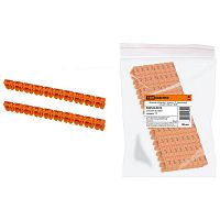 SQ0534-0019 Маркер наборный - символ 3 оранжевый 2,5 мм2 (150 шт.) TDM