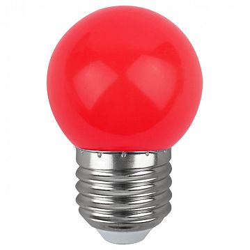 Б0049575 Лампочка светодиодная ЭРА STD ERARL45-E27 E27 / Е27 1Вт шар красный для белт-лайт  - фотография 3