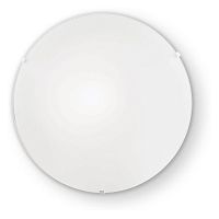 007960 SIMPLY PL1, настенный/потолочный светильник, цвет арматуры - хром, цвет стекла - белый, 1 x 60W E27