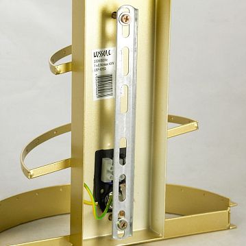 LSP-8753 Бра настенное, цвет основания - матовое золото, плафон - стекло (цвет - прозрачный), 1х40W E14, LSP-8753  - фотография 4