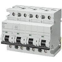 5SP4480-7 Автоматический выключатель Siemens SENTRON 4P 80А (C) 10кА, 5SP4480-7