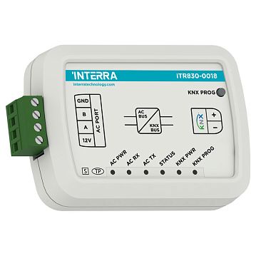 ITR830-0018 Шлюз KNX для интеграции кондиционеров Alarko VRF AC, двусторонняя коммуникация, сцены, логические функции, в установочную коробку, 88x62x27 мм.  - фотография 3