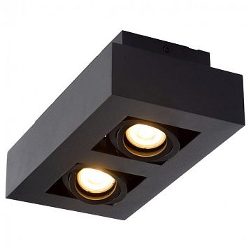 09119/11/30 XIRAX Потолочный светильник 2xGU10/5W LED DTW Black  - фотография 5