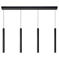 LORENZ Подвесной светильник LED 4x4W Black Matte, 74403/04/30