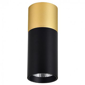3074-1C Deepak потолочный светильник D50*H139, LED*5W, 350LM, 4000K, IP20, included; накладной светильник, каркас сочетает в себе два цвета - золото и черный  - фотография 2