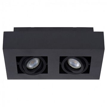 09119/11/30 XIRAX Потолочный светильник 2xGU10/5W LED DTW Black  - фотография 2