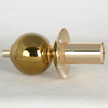 LSP-8725 Подвесной светильник, цвет основания - блестящее золото, плафон - стекло (цвет - прозрачный), 1х40W E14  - фотография 2