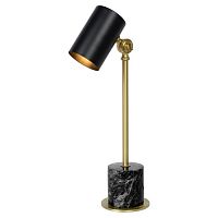 03530/01/30 BRANDON Настольная лампа E14/40W Black/Brass, 03530/01/30