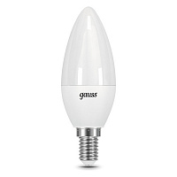 103101307-S Лампа Gauss Свеча 7W 550lm 6500К E14 шаг. диммирование LED1/10/100