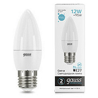 30222 Лампа Gauss Elementary Свеча 12W 950lm 4100K E27 LED 1/10/100